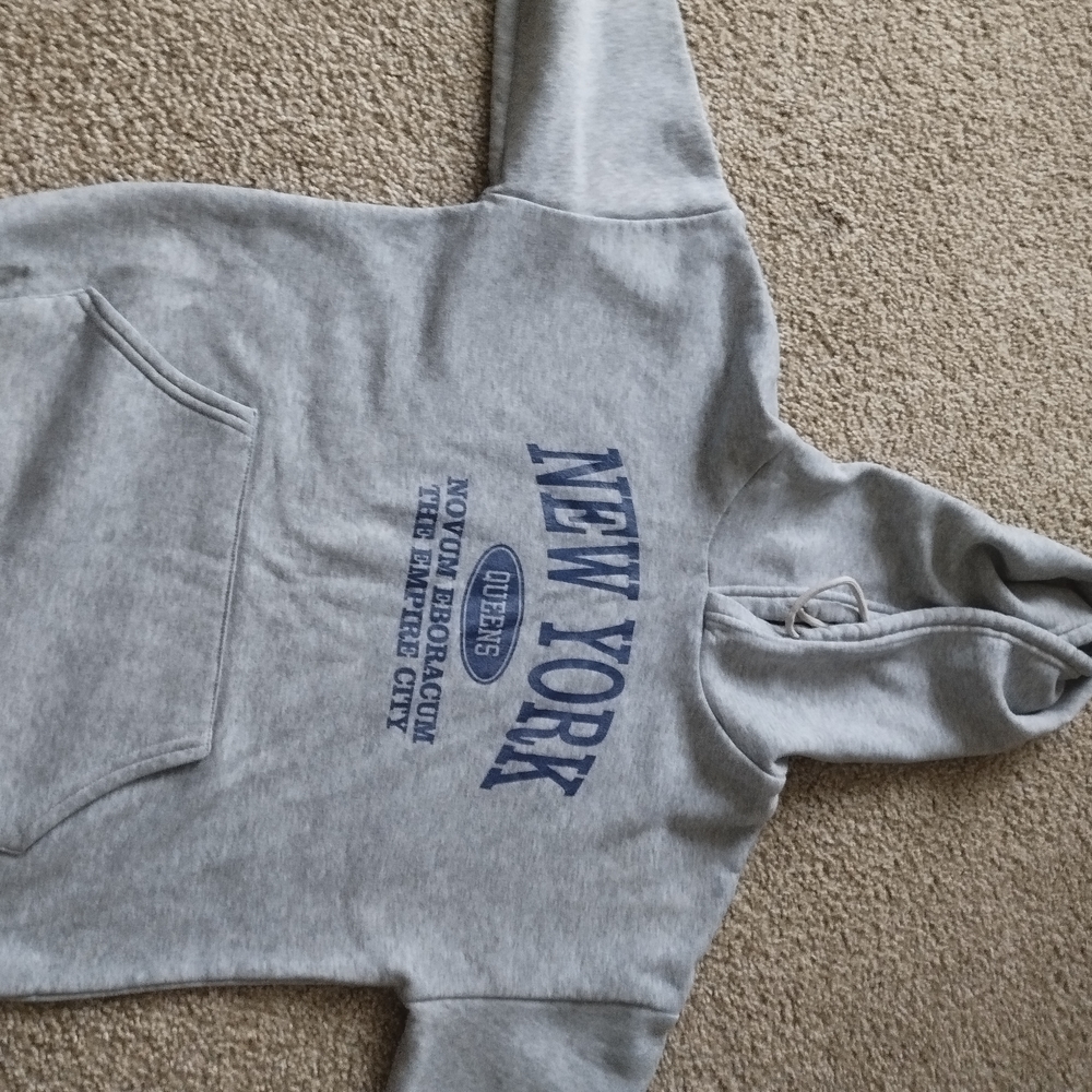 Gray New York Hoodie